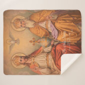 Heilige Trinity Sherpa Deken (Voorkant (horizontaal))