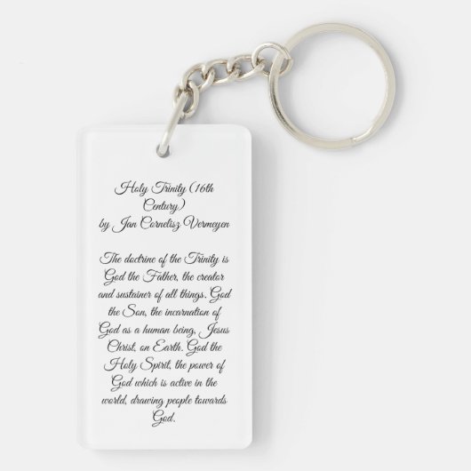 Heilige Trinity Sleutelhanger (achterkant)