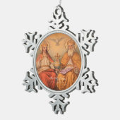 Heilige Trinity Tin Sneeuwvlok Ornament (Rechts)
