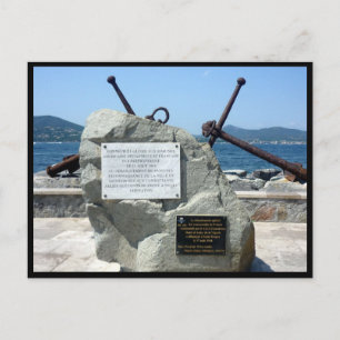 heilige tropez-anker briefkaart