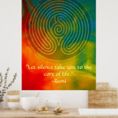 Heilige Unie-Rumi en poëtische kunst Poster (Keuken)