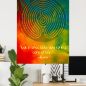 Heilige Unie-Rumi en poëtische kunst Poster (Thuiskantoor)