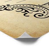 Heilige Unie Trellis Wedding Certificate Poster (Hoek)