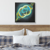 Heilige Unie Vesica Piscis Nebulae 111 Canvas Afdruk (Insitu (Slaapkamer))