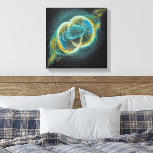 Heilige Unie Vesica Piscis Nebulae 111 Canvas Afdruk (Insitu (Slaapkamer))