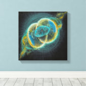 Heilige Unie Vesica Piscis Nebulae 111 Canvas Afdruk (Insitu (Houten vloer))