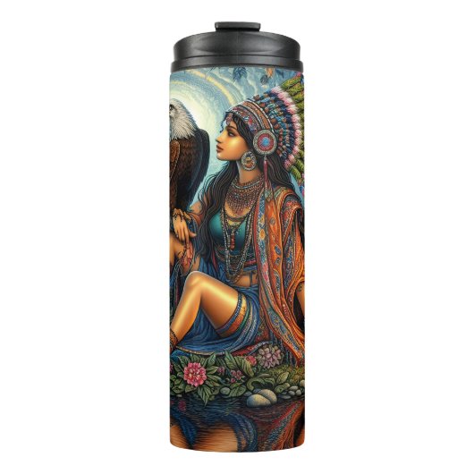 Heilige Unie: vrouw en adelaar Thermosbeker (Voorkant)