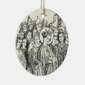 Heilige Ursula maagd en martelaar Keramisch Ornament (Rechts)