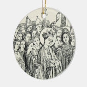 Heilige Ursula maagd en martelaar Keramisch Ornament (Links)