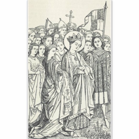 Heilige Ursula maagd en martelaar Sticker (Voorkant)