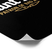 Heilige Vader beschermheer van slechte grappen Fun Poster (Hoek)