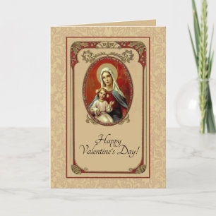 Heilige Valentijnsdag, gezegende Maagd Maria en Je Kaart