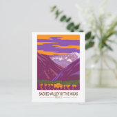 Heilige Vallei Peru Reizen Kunst Vintage Briefkaart (Staand voorkant)