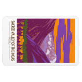 Heilige Vallei Peru Reizen Kunst Vintage Magneet (Horizontaal)