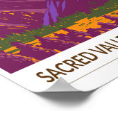 Heilige Vallei Peru Reizen Kunst Vintage Poster (Hoek)