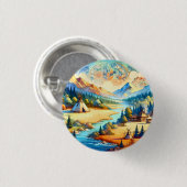 Heilige Vallei Symbolisch Erfgoedontwerp Ronde Button 3,2 Cm (Voorkant /achterkant)