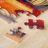 Heilige Vallei Symbolische Landschapscompositie Legpuzzel (Zijkant)