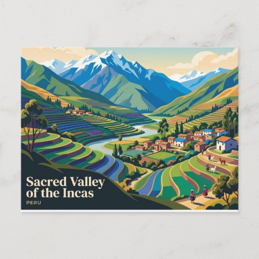 Heilige Vallei van de Inca's Peru Briefkaart (Voorkant)