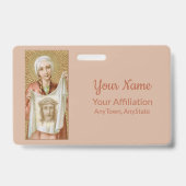 Heilige Veronica van Jeruzalem (JM 60; Stijl 1) Badge (Achterkant)