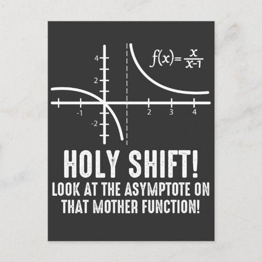 Heilige Verschuiving bekijk Asymptote op die funct Briefkaart (Voorkant)