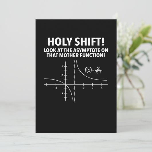 Heilige Verschuiving bekijk Asymptote op die moede Save The Date (Staand voorkant)