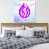 Heilige Violette Vlam - Ik Ben Canvas Afdruk (Insitu (Slaapkamer))