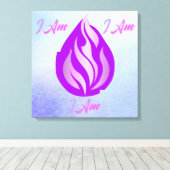 Heilige Violette Vlam - Ik Ben Canvas Afdruk (Insitu (Houten vloer))
