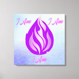Heilige Violette Vlam - Ik Ben Canvas Afdruk