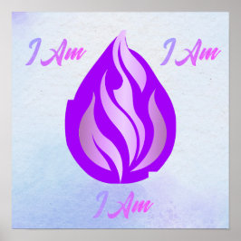 Heilige Violette Vlam - Ik Ben Poster