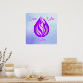 Heilige Violette Vlam - Ik Ben Poster (Keuken)