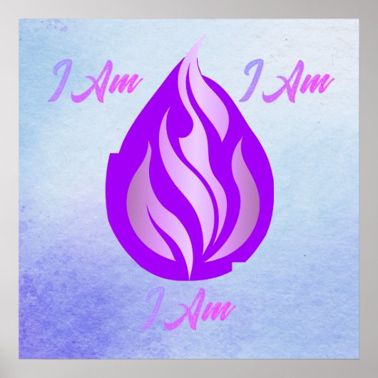 Heilige Violette Vlam - Ik Ben Poster (Voorkant)