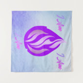 Heilige Violette Vlam - Ik Ben Wandkleed (Voorkant (horizontaal))