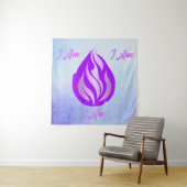 Heilige Violette Vlam - Ik Ben Wandkleed (In situ)