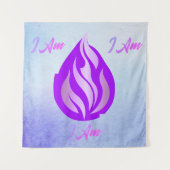 Heilige Violette Vlam - Ik Ben Wandkleed (Voorkant)