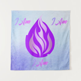 Heilige Violette Vlam - Ik Ben Wandkleed