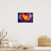 Heilige Vlam van de Liefde Poster (Keuken)