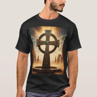 Heilige Voorouderlijke Kruistempel Afrikaanse Spir T-shirt