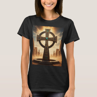 Heilige Voorouderlijke Kruistempel Afrikaanse Spir T-shirt