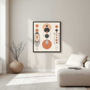 Heilige Vorm – Moderne Vrouwelijke Geometrie V Poster