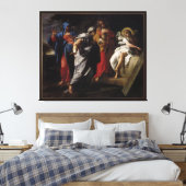 Heilige Vrouwen bij Christus Tomb door Annibale Ca Canvas Afdruk (Insitu (Slaapkamer))
