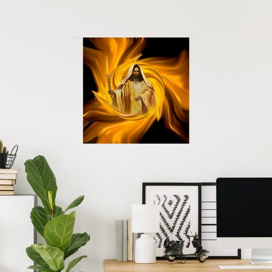 Heilige Vuur Poster (Thuiskantoor)