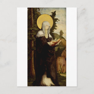 Heilige Walpurga Middeleeuwse Angelsaksische missi Briefkaart