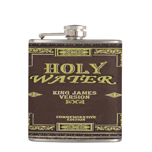 Heilige Water Bijbelmoer Heupfles (Voorkant)