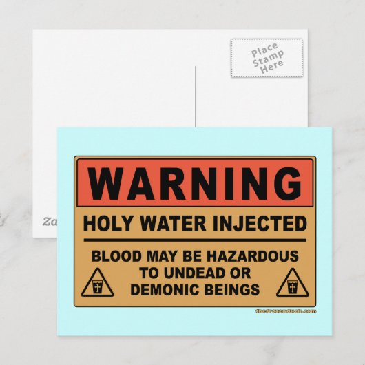 Heilige Water Briefkaart (Voorkant / Achterkant)