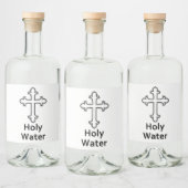 Heilige Water Kruis Likeurfles Etiket (Flessen)