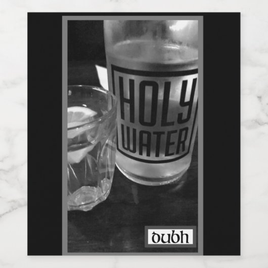 Heilige Water Wijn Etiket (Enkel label)