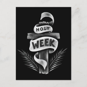Heilige Week Crucifix Holiday Briefkaart