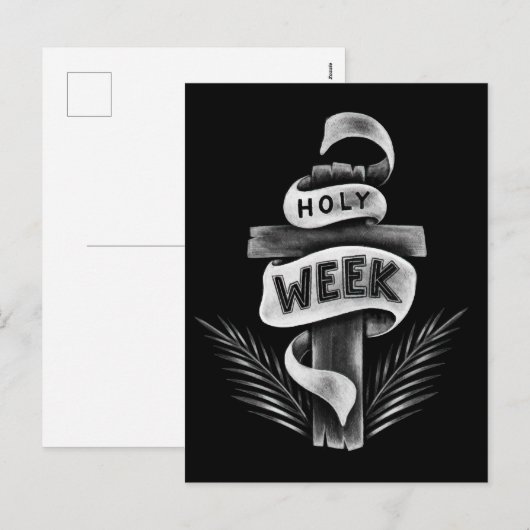 Heilige Week Crucifix Holiday Briefkaart (Voorkant / Achterkant)