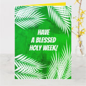 Heilige Week en Paasdag Zondag Kaart (Gele Bloem)