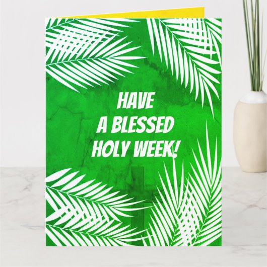 Heilige Week en Paasdag Zondag Kaart (Voorkant)